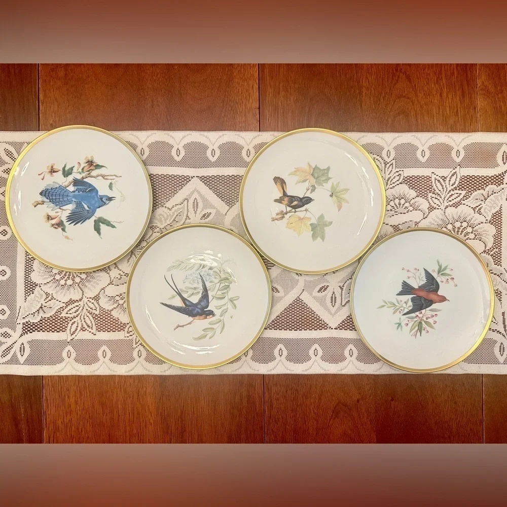 Hutschenreuther Pasco Bone China Audubon Bird Plates (8”)